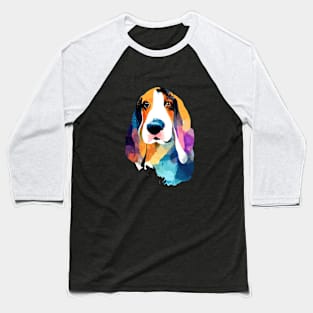 Basset Hound Dog Wild Nature Animal Baseball T-Shirt